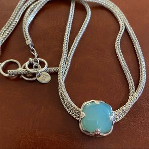 LORI BONN 💙 Blue Calcedony Sterling Necklace! NEW